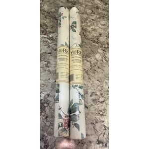 Vintage York Wallcoverings Cottagecore Botanical Fruit HI2246, 56 Sq Ft Lot Of 2
